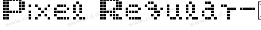Pixel Regular字体转换